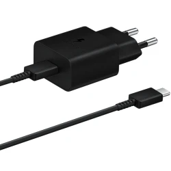 Samsung 15W Fast Charging USB-C Wall Charger Black cable included - thumbnail 2