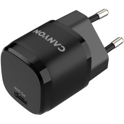 CANYON H-20-05 PD 20W Input: 100V-240V Output: 1 port charge: USB-C:PD 20W 5V3A/9V2.22A/12V1.66A  Eu - thumbnail 3
