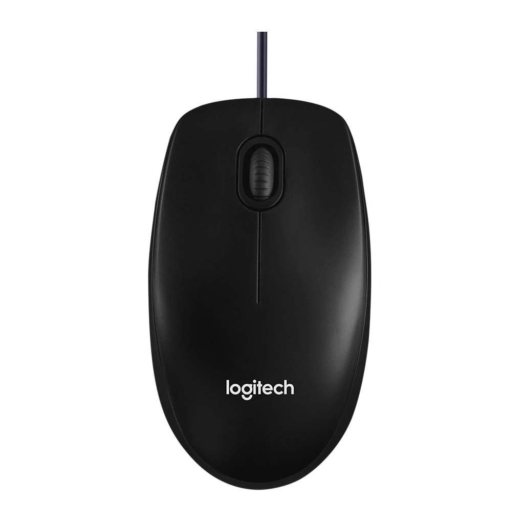 LOGITECH B100 Corded Mouse - BLACK - USB - B2B - image 1