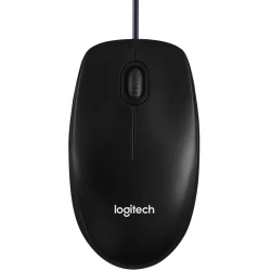 LOGITECH B100 Corded Mouse - BLACK - USB - B2B - thumbnail 1