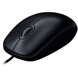 LOGITECH B100 Corded Mouse - BLACK - USB - B2B - thumbnail 2