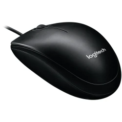 LOGITECH B100 Corded Mouse - BLACK - USB - B2B - thumbnail 3