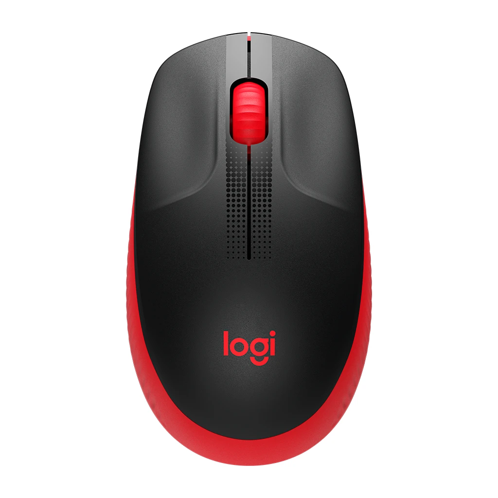 Logitech Bežični Miš M190 Crveni - Ergonomski dizajn, Dugotrajna baterija, Precizno praćenje, Plug&Play - image 1