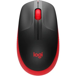 Logitech Bežični Miš M190 Crveni - Ergonomski dizajn, Dugotrajna baterija, Precizno praćenje, Plug&Play - thumbnail 1