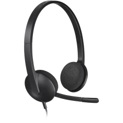Logitech H340 USB Corded Headset - Crni, Visokokvalitetan Zvuk, Udoban Dizajn - thumbnail 3