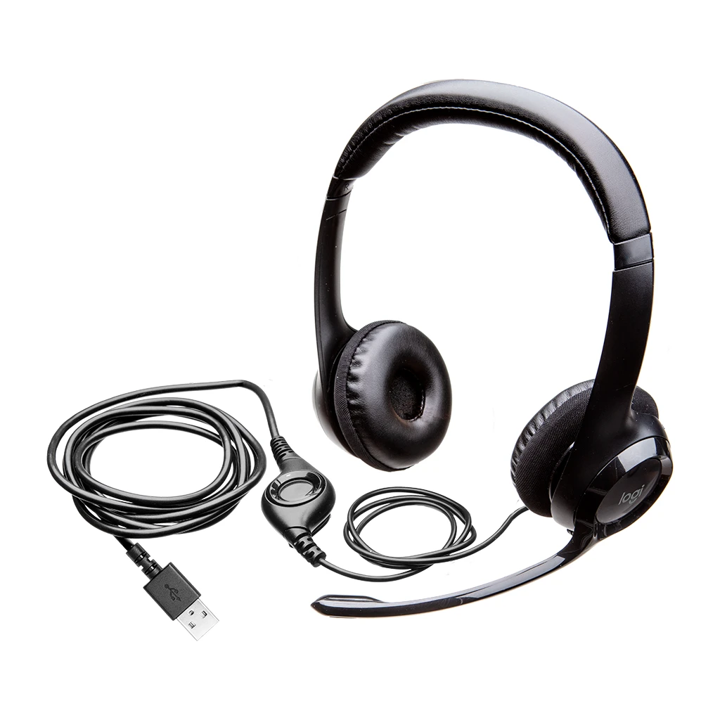 LOGITECH H390 Corded Slušalice - BLACK - USB - image 1