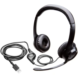 LOGITECH H390 Corded Slušalice - BLACK - USB - thumbnail 1