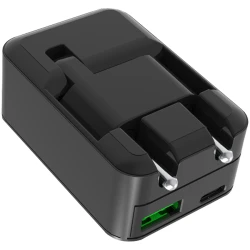 CANYON H-20Т PD 20W/QC3.0 18W WALL Charger with 1-USB A+ 1-USB-C Input: 100V-240V Output: 1 - thumbnail 3