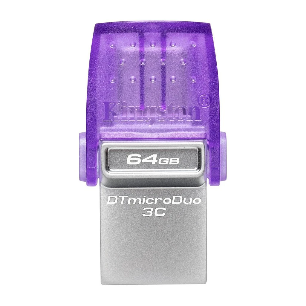 Kingston 64GB DataTraveler microDuo 3C 200MB/s dual USB-A + USB-C EAN: 740617328219 - image 1