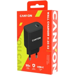 CANYON H-20 PD 20W Input: 100V-240V Output: 1 port charge: USB-C:PD 20W 5V3A/9V2.22A/12V1.67A  Eu - thumbnail 3