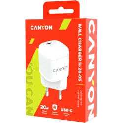 CANYON H-20-05 PD 20W Input: 100V-240V Output: 1 port charge: USB-C:PD 20W 5V3A/9V2.22A/12V1.66A  Eu - thumbnail 4