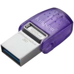 Kingston 128GB DataTraveler microDuo 3C 200MB/s dual USB-A + USB-C EAN: 740617328165 - thumbnail 2