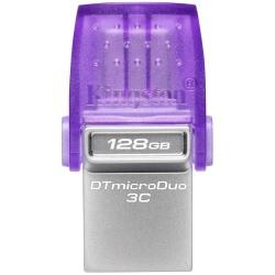 Kingston 128GB DataTraveler microDuo 3C 200MB/s dual USB-A + USB-C EAN: 740617328165 - thumbnail 1