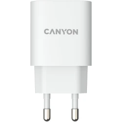 CANYON H-18-01 Wall charger with 1*USB QC3.0 18W Input: 100V-240V Output: DC 5V/3A9V/2A12V/1.5A Eu plug - thumbnail 1