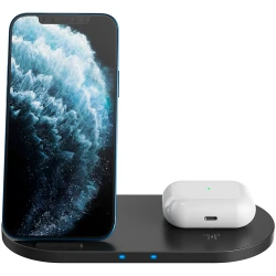 CANYON WS-202 2in1 Wireless charger Input 5V/3A 9V/2.67A Output 10W/7.5W/5W Type c cable length 1.2m - thumbnail 2