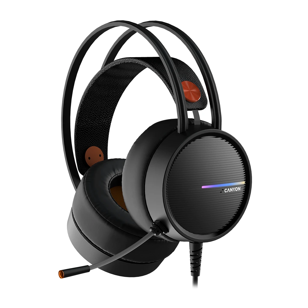 CANYON INTERCEPTOR GH-8A Gaming headset 3.5mm jack plus USB connector for LED backlight adjustable microphone - image 1