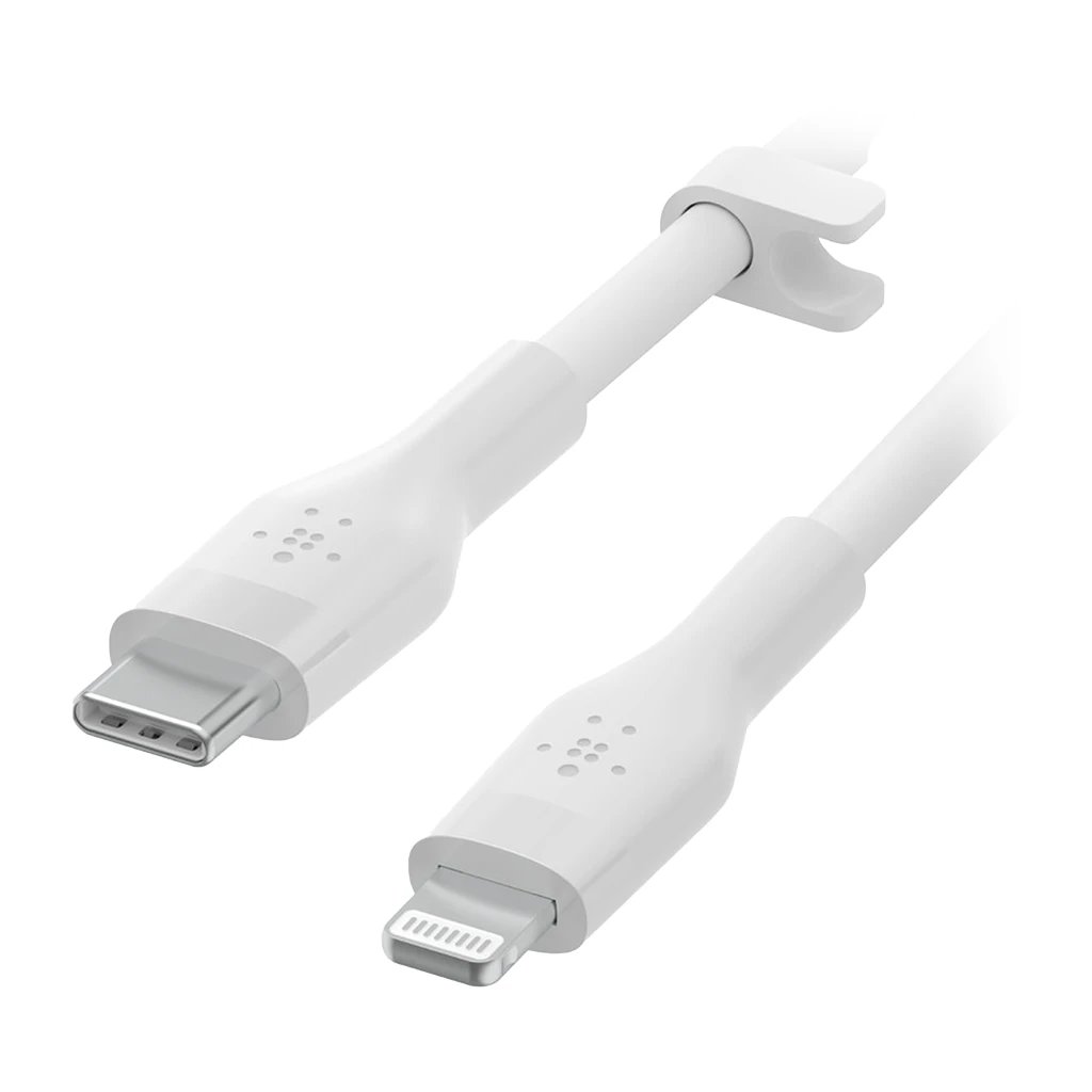 Belkin BOOST CHARGE Silicone cable USB-A to Lightning - 1M - White - image 1