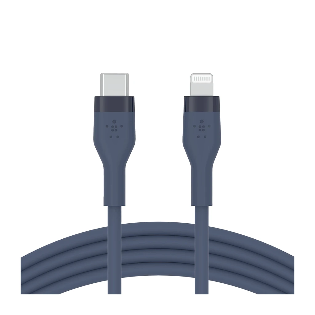 Belkin BOOST CHARGE Silicone cable USB-C to Lightning 2m Blue - image 1