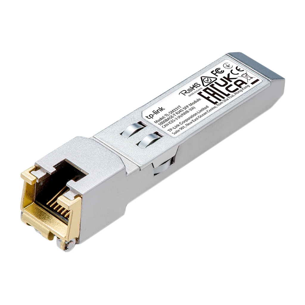 TP-Link TL-SM311T 1000BASE-T RJ45 SFP Module 1000Mbps RJ45 Copper Transceiver Plug and Play with SFP - image 1