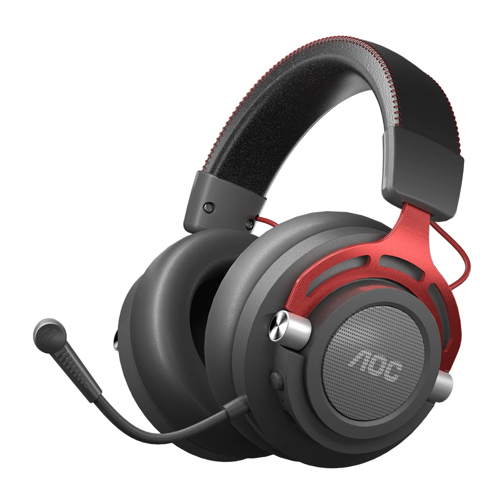 AOC Gaming Wireless Headset GH401 2.4 GHz with USB Reciever 3.5 mm Stereo Unidirectional Detachable - image 1