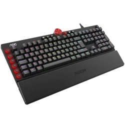 AOC Gaming Keyboard AGK700 - RED Full Size US Layout Cherry MX Red USB 2.0 - thumbnail 2