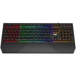 AOC Gaming Keyboard GK200 Full size Wired USB 2.0 Membrane Mechanical Feeling All keys programmableMagnetic - thumbnail 1