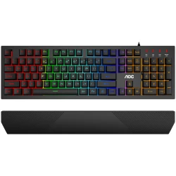 AOC Gaming Keyboard GK200 Full size Wired USB 2.0 Membrane Mechanical Feeling All keys programmableMagnetic - thumbnail 3