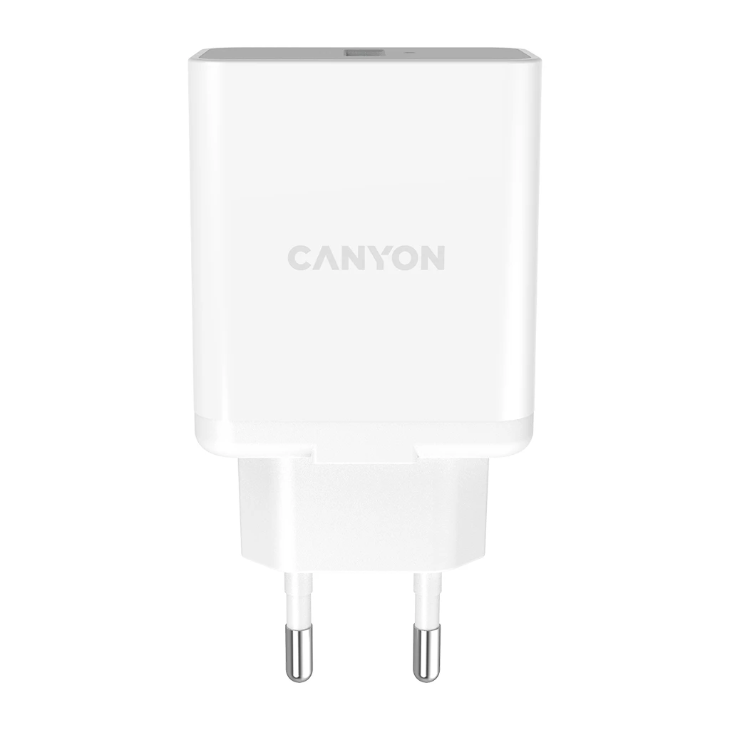 CANYON H-36-01 QC3.0 36W WALL Charger with 1-USB A   Input: 100V-240V Output: - image 1