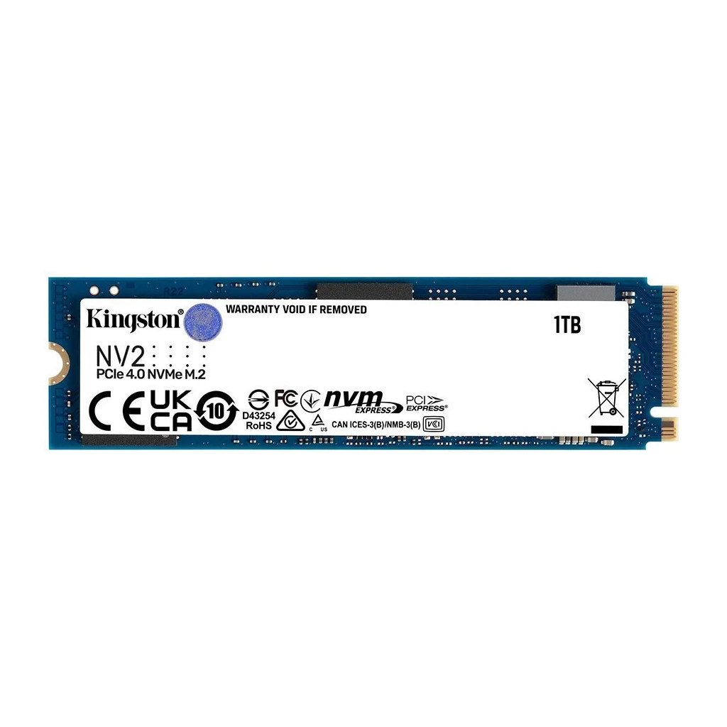 Kingston 2TB NV2 M.2 2280 PCIe 4.0 NVMe SSD up to 3500MB/s read 2800MB/s write - image 1