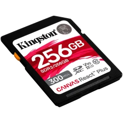 Kingston 256GB Canvas React Plus SDXC UHS-II 300R/260W U3 V90 for Full HD/4K/8K EAN: 740617301977 - thumbnail 2