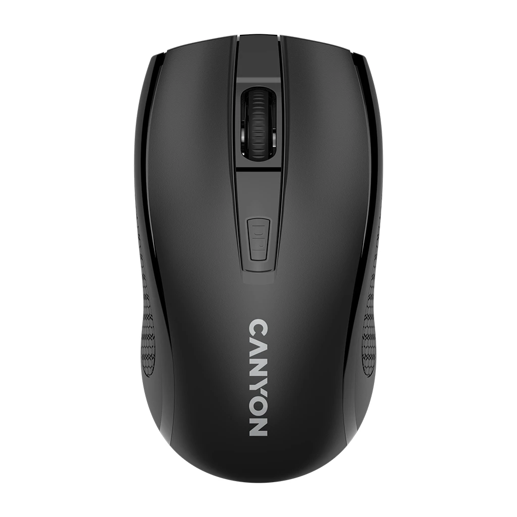 CANYON MW-7 2.4Ghz wireless mouse 6 buttons DPI 800/1200/1600 with 1 AA battery size 110*60*37mm58gblack - image 1