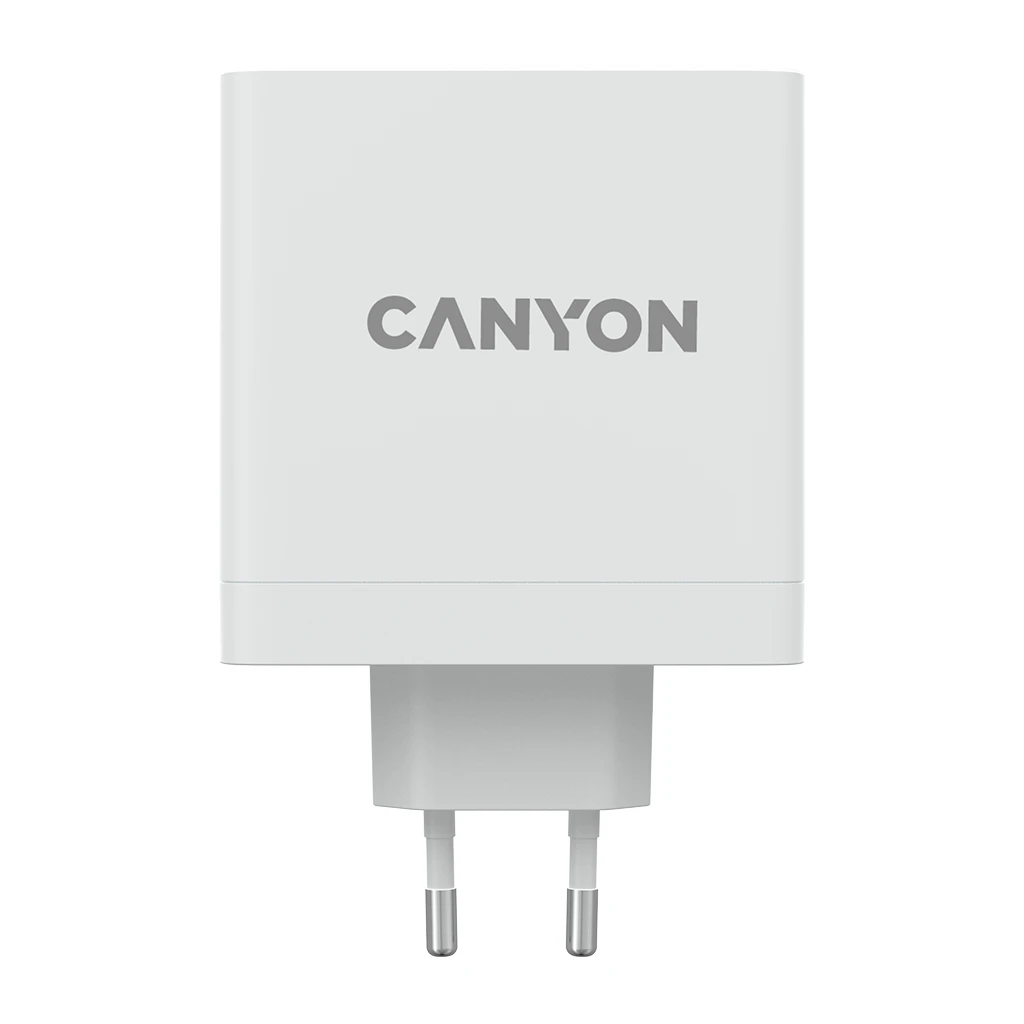 CANYON H-140-01 Wall charger with 1USB-A 2 USB-C. Input:100-240V~50/60Hz 2.0A Max. USB-A Output: 5V /9V - image 1