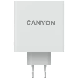 CANYON H-140-01 Wall charger with 1USB-A 2 USB-C. Input:100-240V~50/60Hz 2.0A Max. USB-A Output: 5V /9V - thumbnail 1