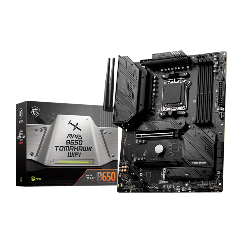MSI Mainboard Desktop MAG B650 TOMAHAWK WIFI AM5 4x DDR5 max. 128GB 1x PCI-E 4.0 - image 1