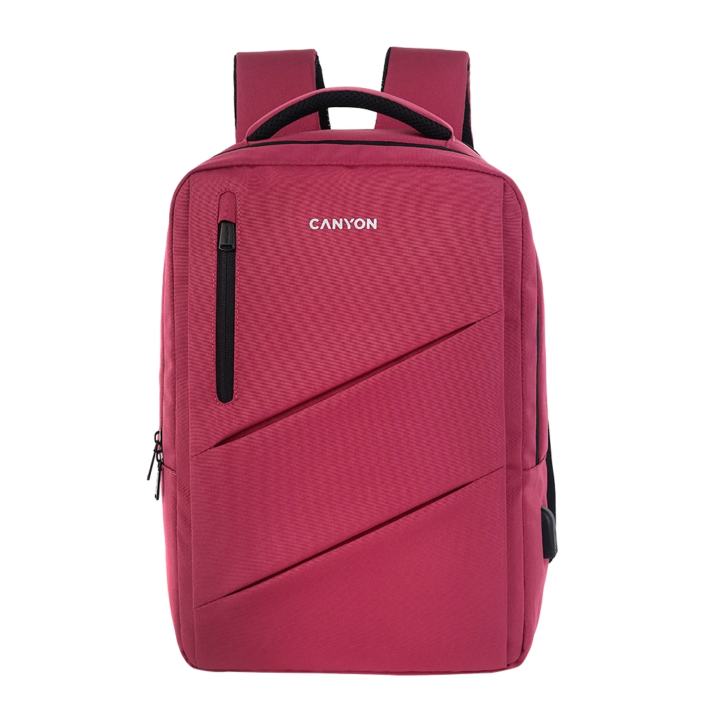 CANYON BPE-5 Laptop backpack for 15.6 inch Product spec/sizemm: 400MM x300MM x 120MM+60MM Red EXTERIOR - image 1