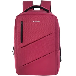 CANYON BPE-5 Laptop backpack for 15.6 inch Product spec/sizemm: 400MM x300MM x 120MM+60MM Red EXTERIOR - thumbnail 1