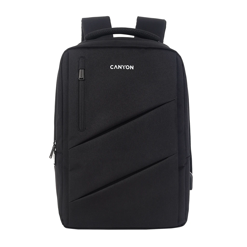 CANYON BPE-5 Laptop backpack for 15.6 inch Product spec/sizemm: 400MM x300MM x 120MM+60MMBlack EXTERIOR materials:100% - image 1