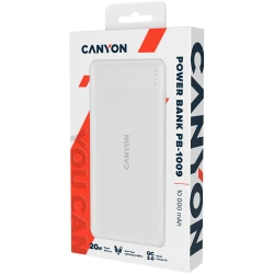 CANYON PB-109 Power bank 10000mAh Li-poly battery Input Lightning &Type C  : 5V/2A 9V/2A - thumbnail 4