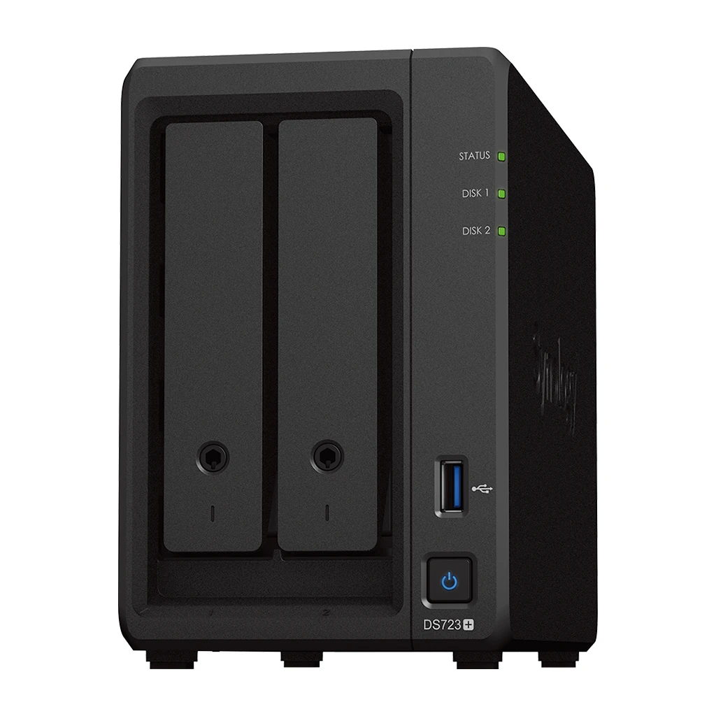 Synology DS723+ Tower 2-Bays 3.5'' SATA HDD/SSD 2 x M.2 2280 NVMe SSD CPU AMD - image 1