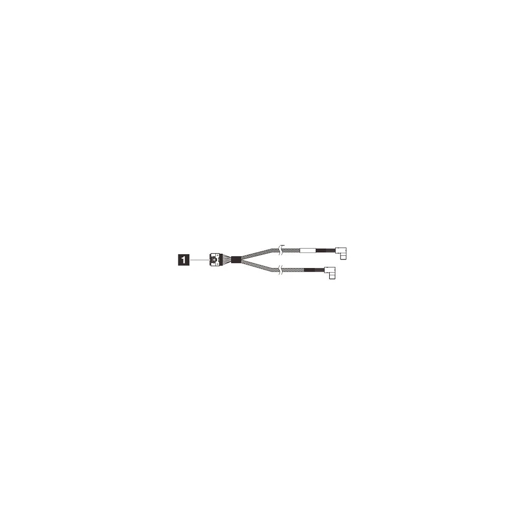 Lenovo ThinkSystem SR530/SR570/SR630 2.5" SAS/SATA 8-Bay X40 RAID Cable Kit contains replacement SAS cable for - image 1