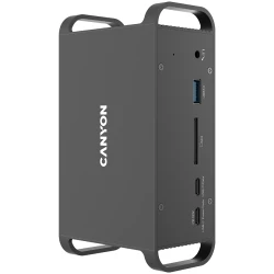 CANYON DS-95 14in1 USB-C Hub – Multifunkcionalni USB-C Hub sa 14 priključaka, Siva Boja - thumbnail 4