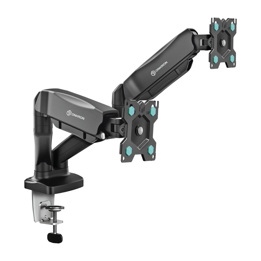 ONKRON Dual Monitor Desk Mount G160-B, za 13-32 Inča, Do 8 kg po Monitoru, VESA Kompatibilan, 360° Rotacija - image 1