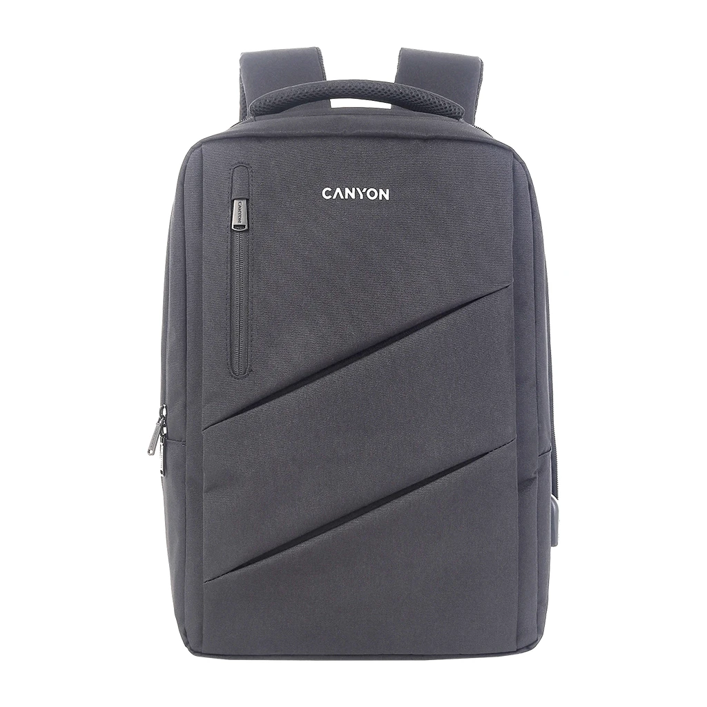 CANYON BPE-5 Laptop backpack for 15.6 inchProduct spec/sizemm: 400MM x300MM x 120MM+60MMGrey Canyon LogoEXTERIOR materials:100% - image 1