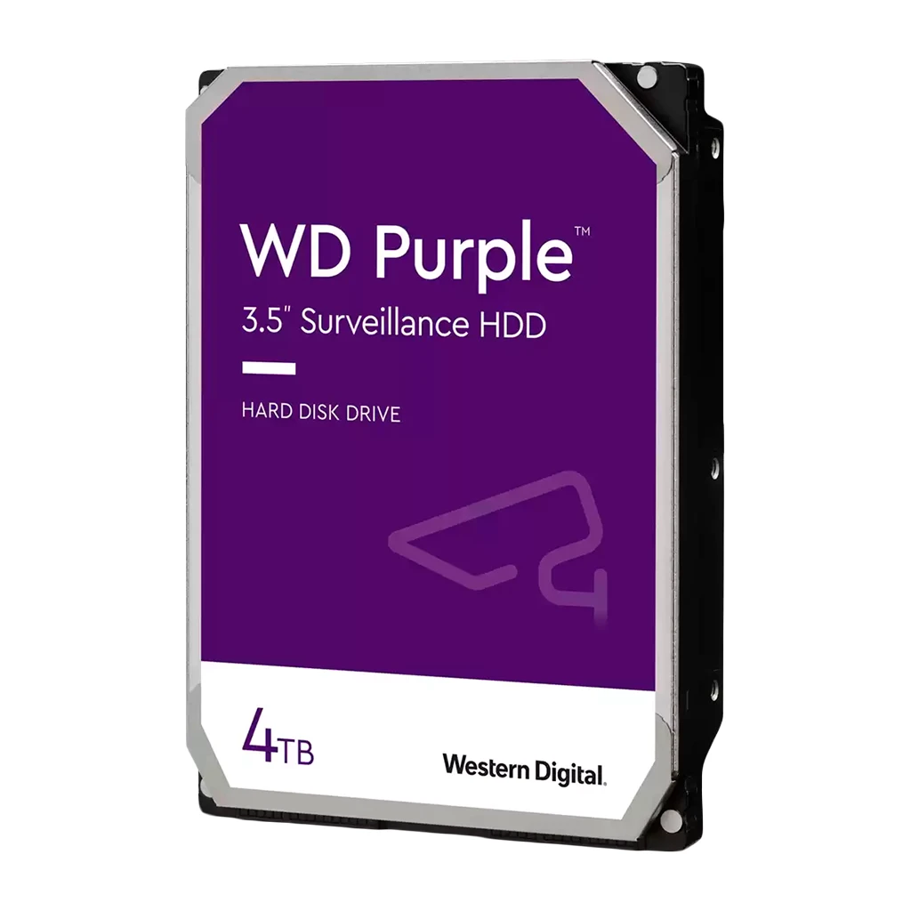 HDD Video Surveillance WD43PURZ WD Purple 4TB CMR 3.5'' 256MB SATA 6Gbps TBW: 180 - image 1