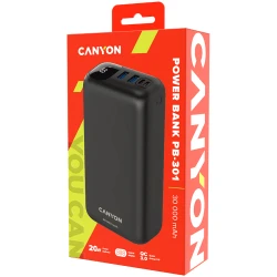 CANYON PB - 301 Power bank 30000mAh Li-poly battery Input Micro: DC5V/2A 9V/2A Input Type - thumbnail 4