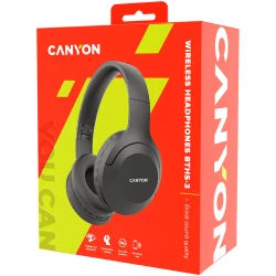 CANYON BTHS-3 Canyon Bluetooth headsetwith microphone BT V5.1 JL6956 battery 300mAh Type-C charging plug PU - thumbnail 5