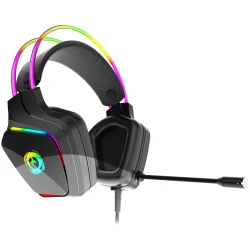 CANYON Darkless GH-9A RGB gaming headset with Microphone Microphone frequency response: 20HZ~20KHZ  ABS+ PU - thumbnail 2