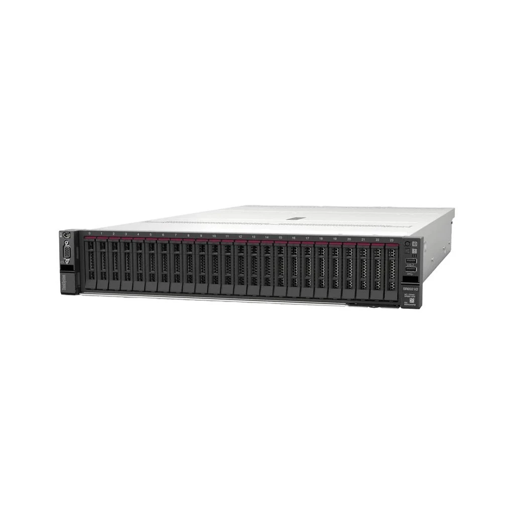 Lenovo ThinkSystem SR650 v2; 1x Silver 4310 12C 120W 2.1G; 1x 32GB 2Rx4 RAID 9350-8i; 8x 2.5" SAS Open bay; 3 x16 x8 - image 1