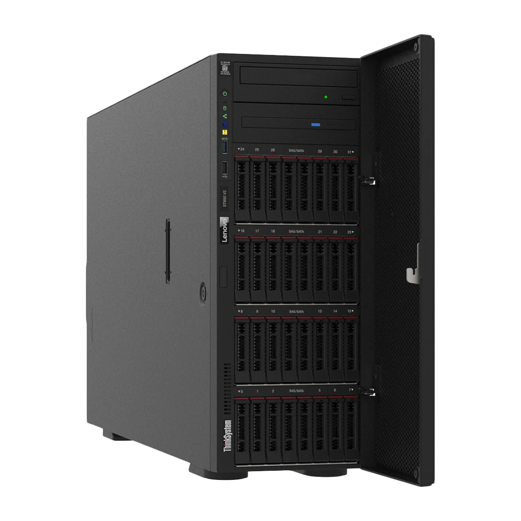 Lenovo ThinkSystem ST650 v2; Tower 1x Silver 4309Y 8C 105W 2.8G;1x 32GB 2Rx4; 940-8i 4GB; - image 1