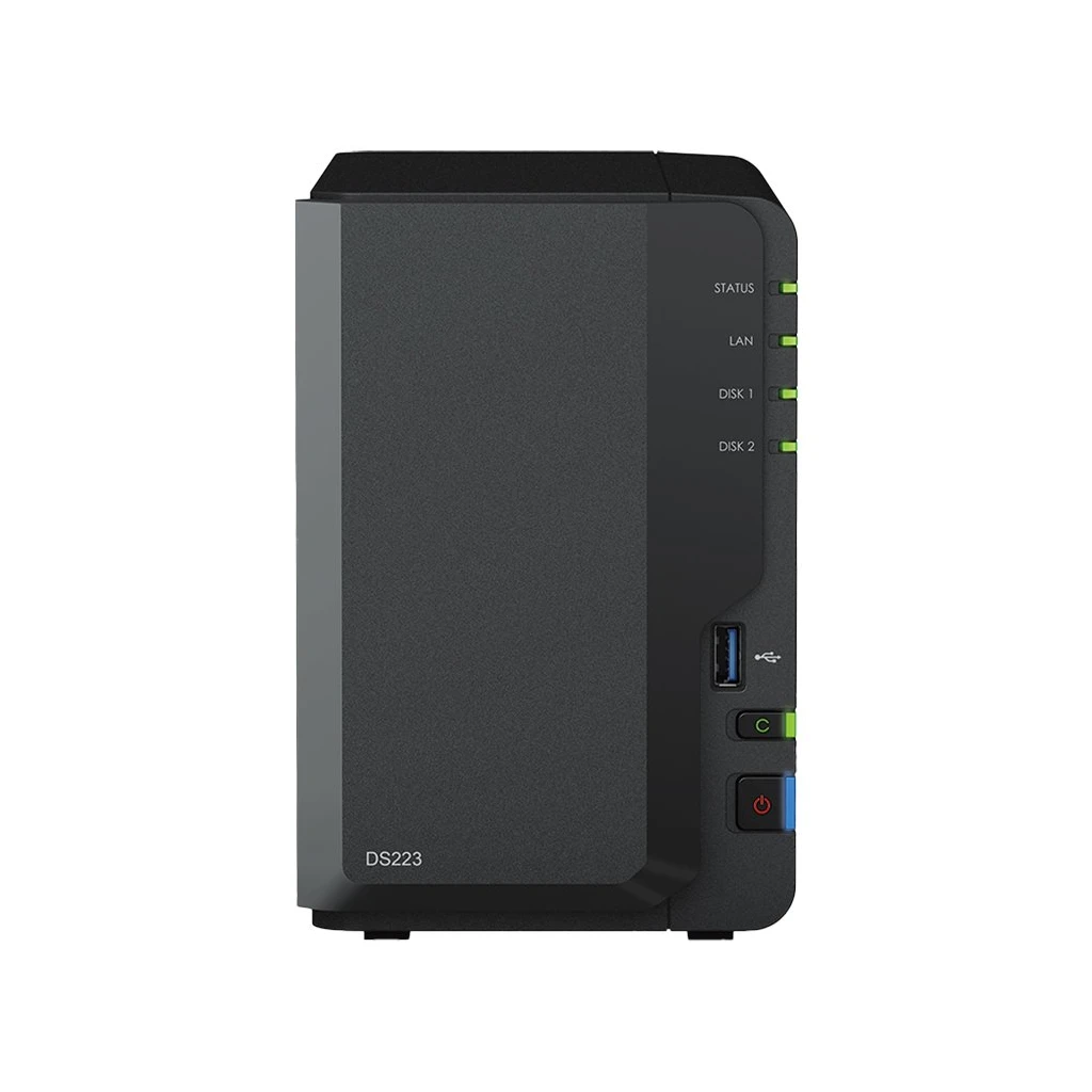 Synology DiskStation DS223 Tower 2-bays 3.5'' SATA HDD/SSD CPU 4-core 1.7 GHz 2 GB DDR4 - image 1
